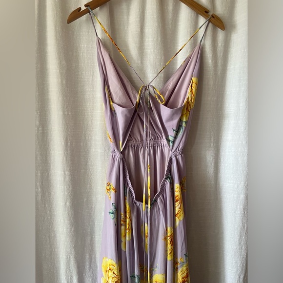 Lulus | Kind and Loving Lavender Floral Backless Maxi Dress - Picture 7 of 10